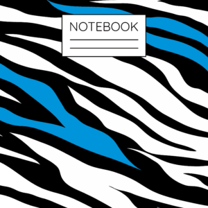 Zebra Print Cover - Blue